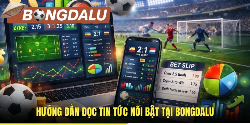 Hướng dẫn đọc tin tức nổi bật tại Bongdalu